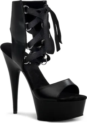 Produktbild von DELIGHT-600-14 Damen Sandale von Pleaser, Schwarz EU 38, US 8