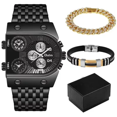 Produktbild von Herren Uhr mit Armbändern - Stilvoll in Schwarz KP33760