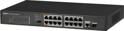 Obrázek produktu pro Dahua Technology PFS3117-16ET-135, Nespravované, L2, Fast Ethernet (10/100), Plně duplexní režim, Podpora napájení po Ethernetu (PoE)