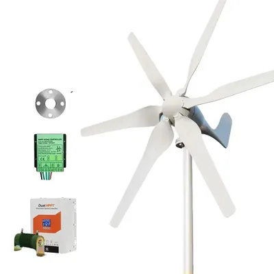 Immagine prodotto di Generatore eolico, 6 pale, soluzione energetica indipendente dalla rete, controllo duale MPPT, 3000W, 12V