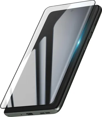 Image de Avizar, verre trempé Motorola Edge 60 Pro résistant aux rayures, incurvé, noir