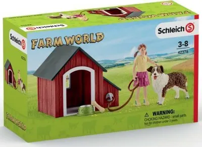 Zdjęcie produktu dla Schleich® 42376 Schleich® Farm World 42376 Zestaw buda dla psa