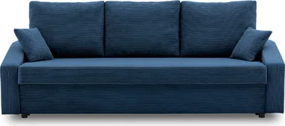 Produktbild von Couch mit schlaffunktion Schlafcouch mit Bettkasten DORMA 221x92cm Dunkelblau