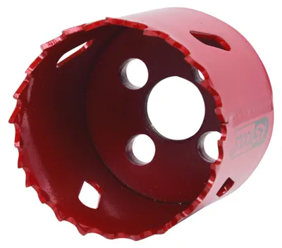 Imagen del producto de KS Tools 129.5048, Autocentrante, Taladro, Panel de fibra de madera media (MDF), Metal, Metales no ferrosos, Aglomerado..., Rojo, Bimetálico, Acero rápido (HSS), 3,6 cm