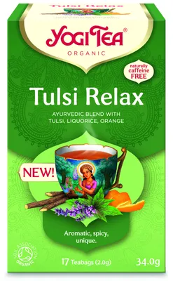 Obrázek produktu pro Yogi Tea®Ajurvédský čaj Tulsi Relax (17ks), 100346