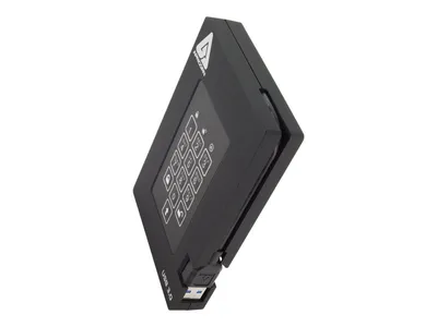 Produktbild von Apricorn Aegis Padlock Fortress, 2 TB, 3.2 Gen 1 (3.1 Gen 1), 5400 RPM, Schwarz