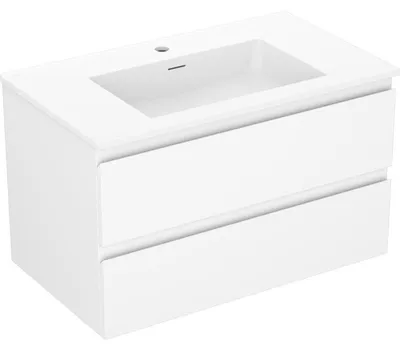 Obrázek produktu pro Mexen Orio koupelnová skříňka 80 cm s umyvadlem Otis, 2 zásuvky, bílá matná - 91A10-08047-2-BFF01-W18M01