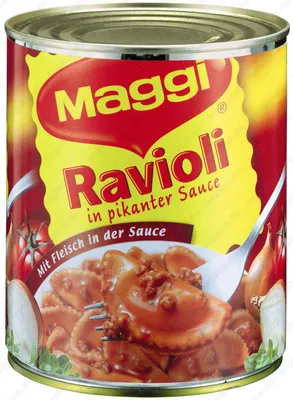 Produktbild von Maggi Ravioli in pikanter Soße
