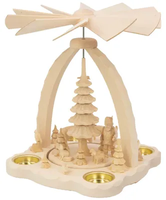 Produktbild von Heydenreich Erzgebirge Pyramide für Teelichte 27 cm, Modell:mit Förster