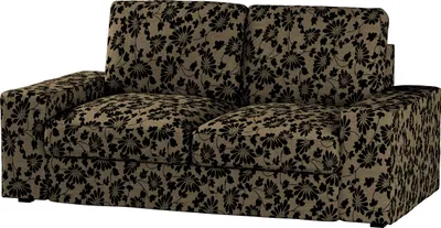 Produktbild von Dekoria Bezug für Kivik 2-Sitzer Sofa, beige-schwarz, Bezug für Sofa Kivik 2-Sitzer