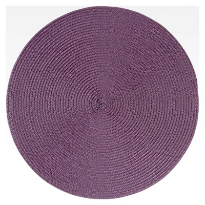 Produktbild von 4er Set Tischsets rund 35 cm, 100% Polypropylen, aubergine