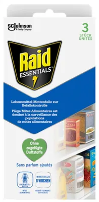 Immagine prodotto di Raid Essentials Trappola per tarme alimentari inodore 3 pezzi 62g
