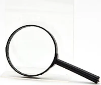 Produktbild von Praktische Lupe Vergrößerungsglas 15 cm mit 80 mm Glaslinse – Ideal für Hobby, Lesen, 1 Stück Schwarz