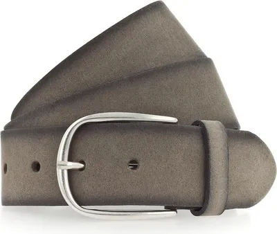 Immagine prodotto di Vanzetti Pelle cintura 40mm Belt With Airbrushed Edges W80 Taupe grigio scuro