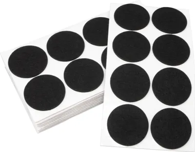 Produktbild von Adsamm® | 80 x selbstklebende Filzgleiter / Schwarz / Ø 60 mm / rund / Möbelgleiter aus Filz mit 3.5 mm Stärke