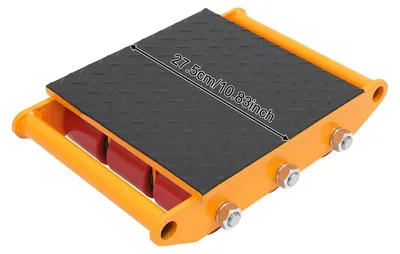 Produktbild von Maschinen Skate Dolly, 9 Räder, hohe Tragfähigkeit, Orange