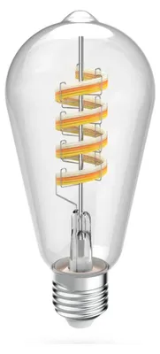 Produktbild von HAMA Smarte LED-Lampe, Matter, E27, Retro, Filament ST64, RGBW, dimmbar, mit App (00176643)