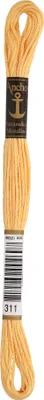 Produktbild von Anchor Sticktwist 4635000-00311 apricot Stickgarn, 100 % Baumwolle