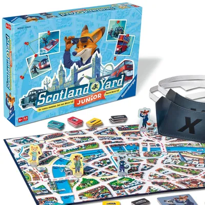 Produktbild von Brettspiel Scotland Yard Junior Detektiv-Spiel ab 6 Jahre Gelb Geheimnis Neues Design