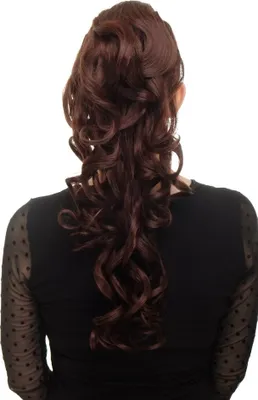 Produktbild von WIG ME UP Zopf, lockig, Gummizug, Mahagonibraun WK03-33