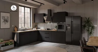 Immagine prodotto di Cucina ad angolo ARIA K-BL ECKE 2 - 250 x 270 cm Anti Fingerprint Blocco cucina Cucina singola Cucina componibile Cucina ad angolo cucina