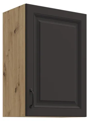 Produktbild von Hängeschrank 50 cm Stilo Grau + Eiche Artisan Küchenzeile Küchenblock Küche