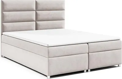 Produktbild von Best for Home Boxspringbett mit Bettkasten Trinity K-4 Bonellfederkern inkl. Topper, mit Lieferung 140x200-Creme