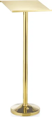 Produktbild von WAS Germany Auslagepult für Speisekarten / Rednerpult gold 118 cm, Chromnickelstahl