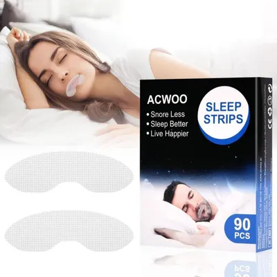 Obrázek produktu pro Ústní páska pro prevenci chrápání a lepší spánek, 90 kusů