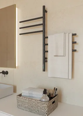Produktbild von Koupelnový radiátor elektrický Vertical 78W 79х40cm 6 otočných ramen