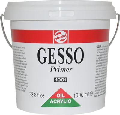 Produktbild von Talens Acrylfarbe Gesso Primer 1001 für Grundierung 1000ml Kanister