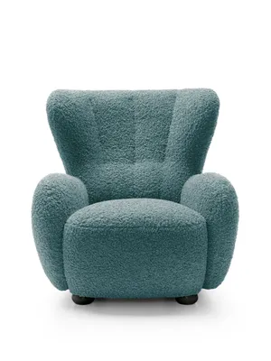 Produktbild von Sessel HUGSY Relaxsessel Boucle mit hoher Rückenlehne – Skandi & Boho Stil