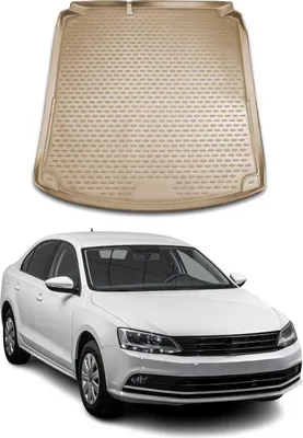 Zdjęcie produktu dla Dywaniki do bagażnika do VW Jetta 2010-2018 Gumowe TPE beżowe