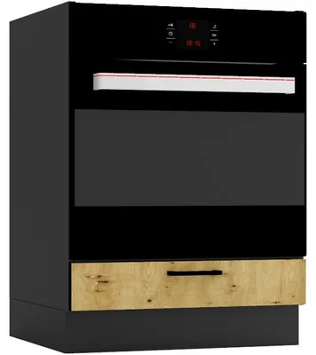 Productafbeelding van Onderkast voor inbouwoven DK60 ELLEN 07, kleur: grafiet / artisan eiken