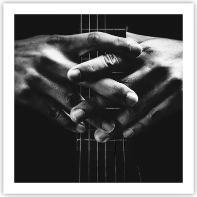 Produktbild von Poster - Poster ohne Rahmen - Gitarre Musiker Musik - 60x60 cm - Wand Bild - Wanddeko - Wandbilder - Kunstposter - Wandposter - Bilder - Kunstdruck - Wanddekoration - Wandbild - P2XAC60x60-4960