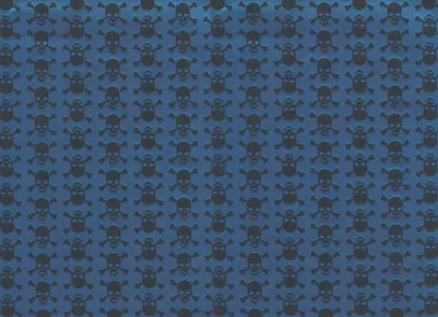Produktbild von Klebefolie - Möbelfolie Totenkopf Skull - blau schwarz -  45 cm x 200 cm
