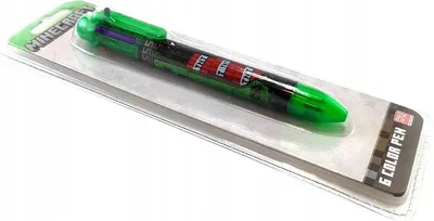 A multi-color pen in Minecraft packaging.