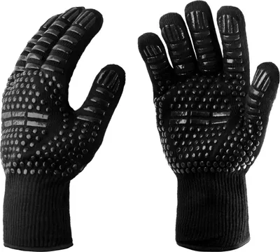 Produktbild von PRECORN Grillhandschuhe Hitzebeständige bis zu 800° C Ofenhandschuh Kochhandschuhe Backhandschuhe für BBQ Kochen Backen