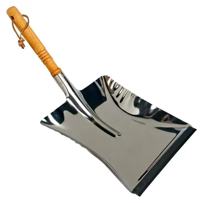 Produktbild von Edelstahl-Abfallschaufel mit Holzgriff, 45 cm