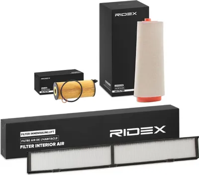 Produktbild von RIDEX Filterset Inspektionspaket Filtersatz für BMW 3 Touring (E91) 3 Limousine (E90) 3 Coupe (E92) 3 Cabrio (E93)