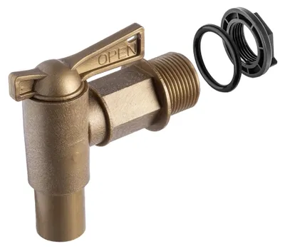 Image de Raccord pour réservoir d'eau - Adaptateur pour robinet - Filetage de 1,9 cm - Pour le raccordement au robinet - Pour cuve de récupération d'eau de pluie et conteneurs - Raccord pour vanne de réservoir