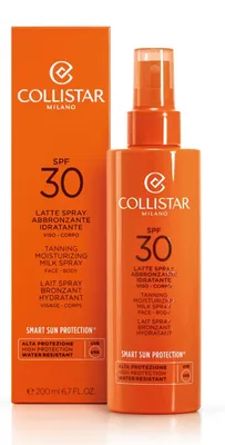 Imagen del producto de Collistar, loción hidratante bronceadora en spray, SPF 30, 200 ml
