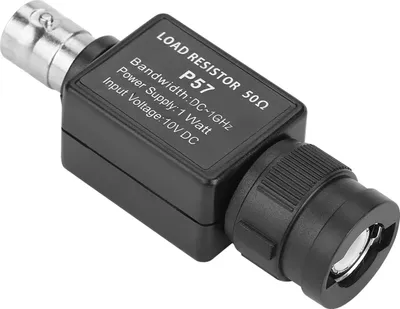 Image de P57 Ohm Adaptateur mâle, 50 Ohm Feed Terminator Q9 Adaptateur Terminator 50ohms R��sistance BNC femelle Adaptateur BNC vers BNC femelle 50KY