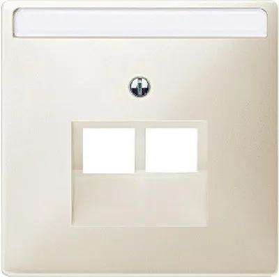 Produktbild von Merten artec weiß cremeweiß UAE Abdeckung RJ45 2-fach 297844