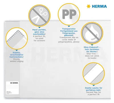 Obrázok produktu pre Herma HERMÄX chránič na knihy BASIC 295x540 mm