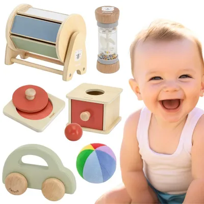 Produktbild von Viga Lernspielzeugbox-Set für 6 Monate bis 12 Monate