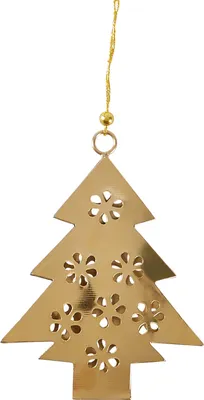 Immagine prodotto di Ciondolo natalizio Decorazione natalizia Albero di Natale oro