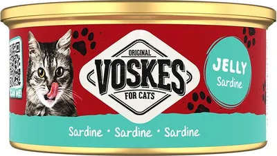 Immagine prodotto di Voskes Gelatina di sardine Cibo umido per gatti 85 g