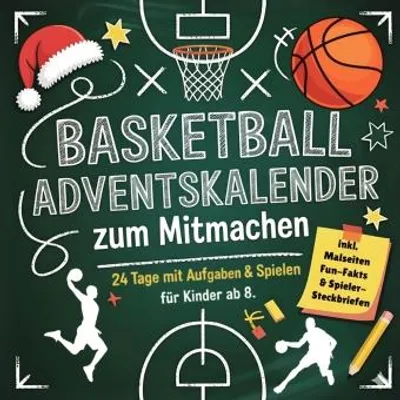 Produktbild von Der Basketball-Adventskalender zum Mitmachen für Kinder