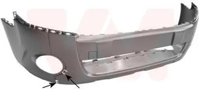 Produktbild von VAN WEZEL Stoßstange Stoßfänger passend für PEUGEOT PARTNER Tepee 4052571
